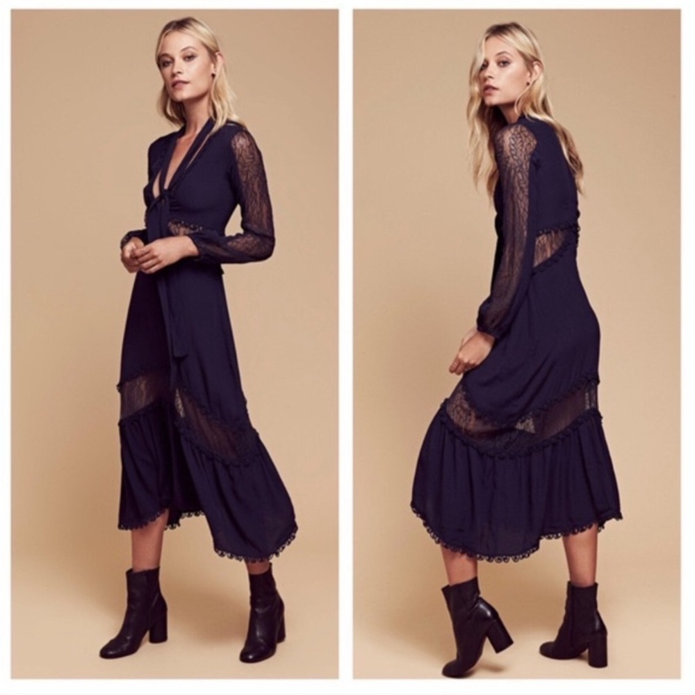 🍋❤️For Love and Lemons midnight blue dress